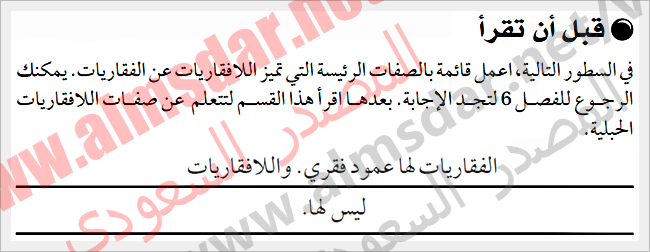 المعرفة الأساسية بشوكيات الجلد واللافقاريات الشوكية