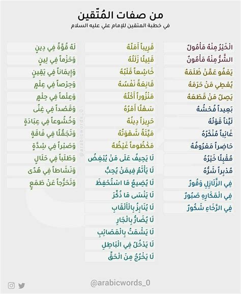 استنتج صفات الصالح المذكورة في الكتب المقدسة